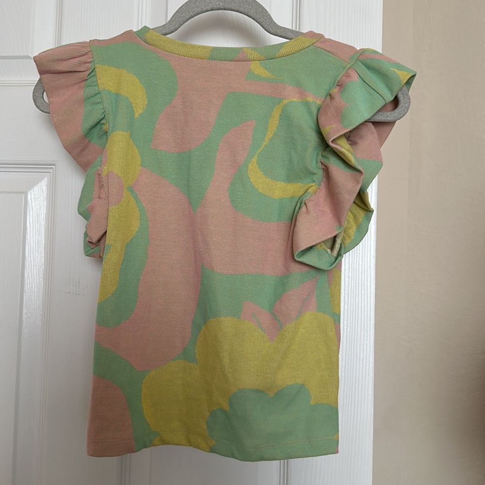 NWT ZARA RUFFLED JACQUARD TOP - Picture 13 of 14